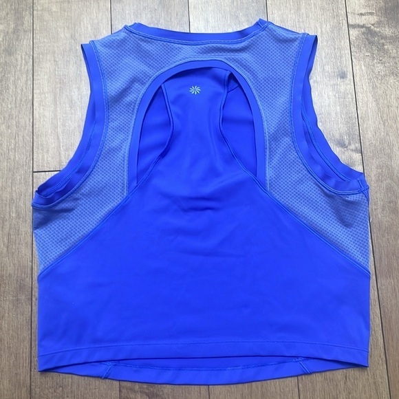Athleta Blue Advantage Tank Sports crop top Vest blue purple size L - Picture 11 of 11